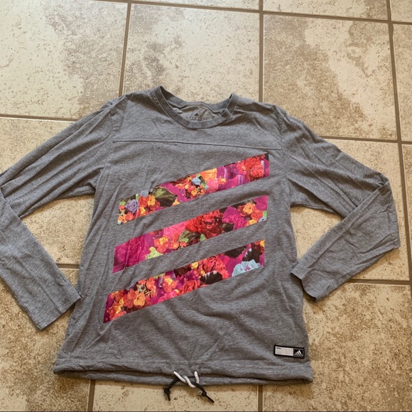 adidas Tops - Adidas running long sleeve floral workout top